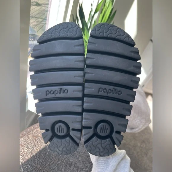 BIRKENSTOCK PAPILLIO ARIZONA CHUNKY BIRKO FLOR SANDALS BLACK 37 6 - Picture 9 of 9